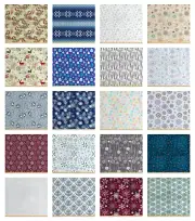 Ambesonne Winter Fabric by the Yard Decorative Upholstery Home Accents