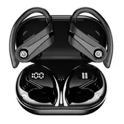 Wireless Earphones Noise Reduction Sports Headphones Bluetooth Earphones Ear Hanging Wireless Headphones Audio Accessory-Black