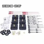 Seiko-SKP Quartz Battery Clock Movements Kit with Hands, 5/8" Shaft (Set of 6)