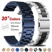 Metal Band Stainless Steel Strap For Samsung galaxy watch 6 5 4 44 40mm Classic