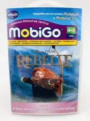 VTech MobiGo & MobiGo2 Disney Pixar Rebelle Includes 5 Games French Version