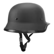 (Matte Black L)Outdoor Riding Half Helmet Motorcycle Unisex Helmet Sports HO