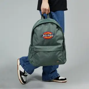 【Dickies】男女款森林綠防水Logo印花圖案後背包｜DK008935H15