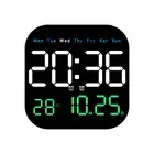 Digital Wall Clocks Temperature Date Week Dispaly Electronic Table Clock9098