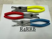 Snap-on Tools NEW 3pc MULTI COLOR Soft Grip .070 Tip Snap Ring Pliers Lot Set