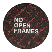 Round Shammy Leather Pad TPC Black/Red