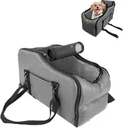 Cat Car Seat Center Console,Can Disassemble and Wash Car Cat/Dog Kennel,Go Out Portable Pet Car Pad,Cozy Dog Car Seats for Small Pets with Plush Liner Foldable Car Bed,Portable & Safe