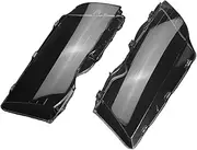 CLZCNQLX Headlight Lens Headlamp Frame Cover Clear Compatible for E46 4 Doors 1998-2001
