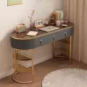 Milk White Windproof Writing Desk Scandinavian Small Apartment Computer Desk