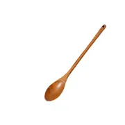 3pcs Heavy Duty Large Wooden Spoon , Long Handle Cooking Spoon With a Scoop. Nonstick Big Spoon for Stirring, Mixing Crawfish Boil, Wall Dcor.