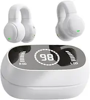 Over The Ear Earbuds,Clip On Running Headphones - True Wireless Earphones, Lightweight Headset with Charging Case, All-Day Comfort, Waterproof, Secure Fit, Sweatproof for Outdoor Hiking Cycling