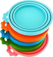 Pet Can Covers / 5 Pack/Universal BPA Free & Dishwasher Safe/Silicone Pet Food Can Lid Covers