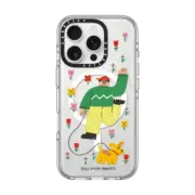 iPhone 16 Pro Clear Case MagSafe Compatible Green Dog Walker