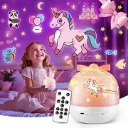【GIFTS PACKAGE】Unicorn Gifts for Girls NightLight 15 Films+10 Music Soothing