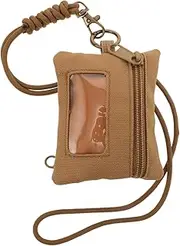 Outdoor Wallet with Id Card Holder and Tool Pouch Lightweight Durable Canvas Thigh Bag for Hiking Travel and Backpacking Compact Khaki Pouch for Men
