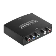 Ypbpr to HDMI Component to HDMI-Compatible HD Converter Ypbpr+L/Raudio to HDMI-Compatible Converter black