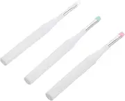 BAZEITFLOW Silicone Eyebrow Brush Set with Cap Makeup Tool for Lash Separation Eye Shadow Application Soft and Gentle for Sensitive Skin