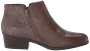 Clarks Women 6.5 M Adreena Hope Taupe Brown Leather Ankle Boots Booties NEW NIB