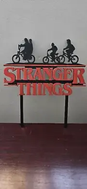 Stranger Things 2 Colour Cake Topper