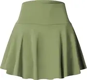 [Generic] Womens Tennis Skirts Breathable Yoga Athletic Mini Skirt Shorts Casual Skirts Built-in Shorts Fitness Plus Activewear