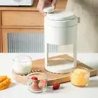 Manual Ice Crusher Hand-Crank Ice Shaver with Ice Freezing Mold Mini