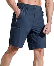 [Libin] Men's Quick Dry Hiking Shorts Lightweight Golf Shorts Stretch Travel Fishing Work Casual Water Resistant