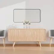 Modern Black Aluminium Frame Mirror Rounded Edge Rectangular Design Full Length Home Dècor 50x100cm Ideal for Living Room Bedroom Hallway
