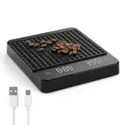 Digital Coffee Scale with Timer Waterproof Rechargeable Small Kitchen Scales