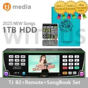 TJ Media B2 Karaoke Machine System 1TB + Keyboard Remote Control + Song Book_