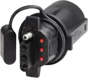 7 Blade to 4 Wire Flat Vehicle To Trailer Connector Adapter Plug, Univer