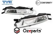 Set Pair LH+RH Fog Light Driving Lamp Outer Globe For Volkswagen Passat B8 14~20 (for: Volkswagen)