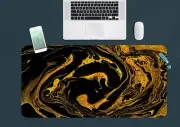3D Golden Water Ripple 8 Texture Non-slip Office Desk Mouse Mat Keyboard Game