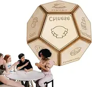 Wooden 12 Sided Dice,Rolling Polyhedral Decider Dice Game | Tabletop Decision Maker Helper for Outgoing Home Apartment College Dorm Road Trips School Dates