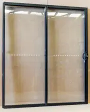 Aluminium Sliding Door - H2095 x W2700 new in stock - white black silver grey