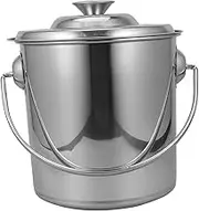 GLEAVI Stainless Steel Food Storage Container Versatile Water and Rice Bucket with Lid Stainless Steel for Kitchen Organization and Easy Cleaning