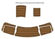 2004 Chaparral 274 Sunesta Swim Platform Boat EVA Foam Teak Deck Floor Pad Mat S