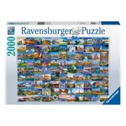 2000pc Ravensburger 99 Places In Europe Family Jigsaw Puzzle Set