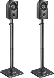 Premium Speaker Stands for Vizio, JBL & More - Adjustable & Cable Concealment