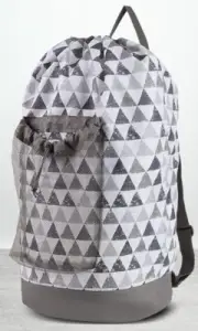 Dalykate Backpack Laundry Bag with Shoulder Straps and Mesh Pocket Durable Nylon
