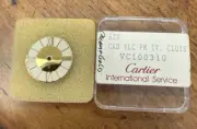 New Cartier CAD VLC PM IV. Cream & Gold Cloisonne Dial Part# VC100310 20.5mm