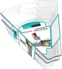 Lazy Susan Deep Organizer Bins, Corner Cabinet Turntable Shelf Storage for Kitch