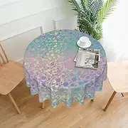 Leopard Tablecloth for Round Table Cloth 60 Inch Waterproof Party Table Covers for Picnic Kitchen Outdoor
