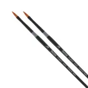 Beste Finest Golden Taklon Hair Brush Filbert Rake Brush 1/8" - 2 Pack