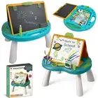 Double Sided Art Painting Easel Kids Desk Standing Drawing Chalkboard Whiteboard