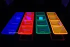 DirectGlow Neon UV Blacklight Reactive 4 Compartment Serving Tray Glow Party