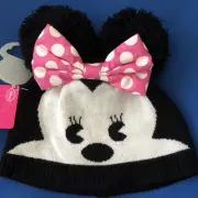 Disney MXYZ Minnie Mouse Winter Beanie Hat Black_New with Tag L/XL