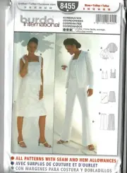 Burda 8455 - Sewing Pattern - Misses Pants, Skirts, Top, Jacket