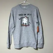 Wonder Nation Boys Halloween Sweatshirt Size XXL (18). NWT! Ghost On Skateboard