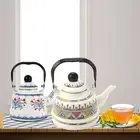 Enamel Enamel Tea Kettle European Style Tea Pot Water Kettle Restaurant