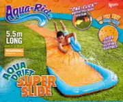 NEW Aqua Ride MEGA DRIFT Super Slick Sliding Surface Water Slide 5.5m Long